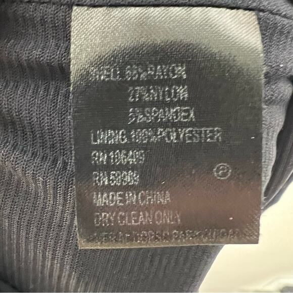 Antonio Melani navy blue and black business casual sheath dress size 6 B155 - Picture 3 of 4